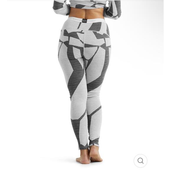 Icebreaker Merino 250 Vertex Leggings Sz XS Fractured Landscapes Base Layer - Picture 3 of 13